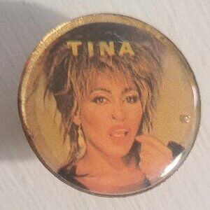 🎵 Tina Turner Private Dancer 1984 Vintage Lapel Pin - Concert Music Tour